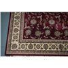 Image 2 : Turkish made Pasha modern area carpet, with red background, geometric floral, multiple borders, high