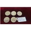 Image 1 : (5) 1969 Canada $1 Coins