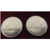 Image 2 : (5) 1969 Canada $1 Coins