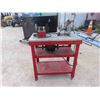 Image 1 : Bench Grinder with Stone & Wire Wheel Plus Disc Sander on Rolling Stand