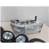 Image 3 : Storage Tub with Dolly/Yard Equipment Wheels, Headlights Off Dodge 1998 