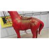 Image 2 : Leather Covered Horse 26'' x 8'' x 28'' T 