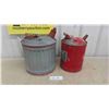 Image 1 : 2 Vintage Metal Gas Containers