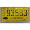 Image 2 : 5 Manitoba License Plates 1964
