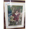 Image 2 : Fancy Framed Needle Point Picture 18 1/2'' x 23'' 