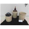 Image 1 : Pickle Crock, Stoneware Jug, Medalta 1 Gallon Crock