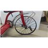 Image 2 : Large Red Childs Tricycle Repainted - Needs Rubber Replaced 