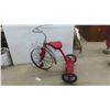 Image 8 : Large Red Childs Tricycle Repainted - Needs Rubber Replaced 