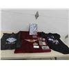 Image 1 : Harley Davidson Lot: Large T Shirt, 2 Sew On Cloth Patches, Pen Carry Bag ,
