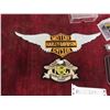 Image 8 : Harley Davidson Lot: Large T Shirt, 2 Sew On Cloth Patches, Pen Carry Bag ,