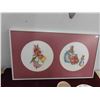 Image 2 : Bunnykins Needle Point 12'' x 21'' Picture with Masons Made in 