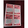 Image 9 : OPC 1989, 1990 Uncut Sheet of 4 Including Gretzky, Hull, Coffey, P.Roy,