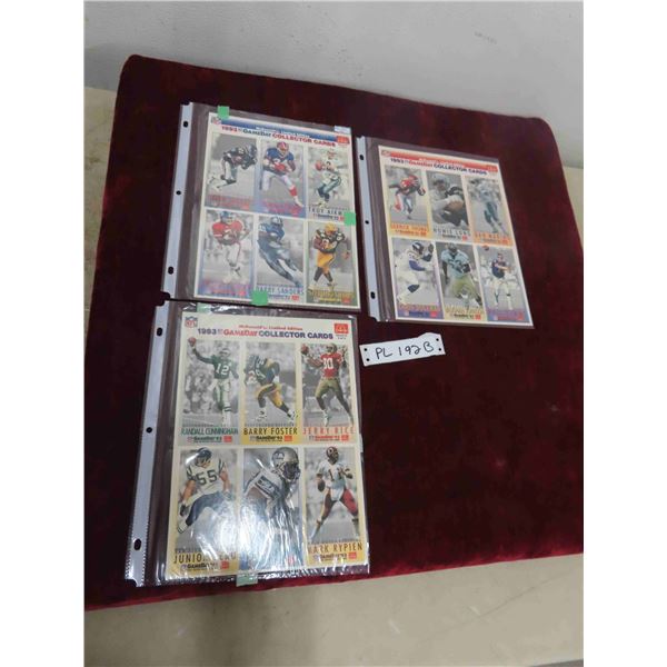 McDonalds Limited Edition 1993 Gameday Collector Cards Uncut 3 