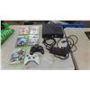 Image 1 : XBOX 360 Console , 5 Games , 2 Controllers & Power Cable