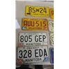 Image 2 : 15 License Plates, Slow/Stop Sign 