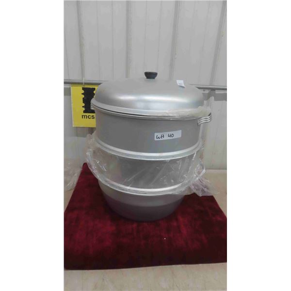 Large 2 Level Food Steamer Pot 