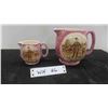 Image 1 : 2 Vintage English Lancaster & Sandland 5'' & 3'' Pitchers