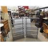 Image 1 : 2 Wrought Iron Folding Shelves 6 Tier 68'' x 28'' x 11'' 