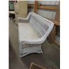 Image 2 : Vintage Wicker Settee 82'' Wide 