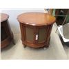 Image 2 : 2 MCM End Tables Drum-Style 22'' H x 24'' Across