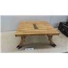 Image 1 : Unique Deer Footed What-Not Bench/Stool 20'' x 20'' x 8 1/2'' H 