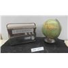 Image 1 : Vintage Multi Band Radio & Globe 8'' x 10'' H 
