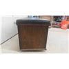 Image 2 : Cedar Hope Chest with Upholstered Seat on Wheels 44''  x 17'' x 20'' 