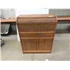 Image 1 : Modern Oak Style Roll Top Desk 42'' x 33'' x 16'' 