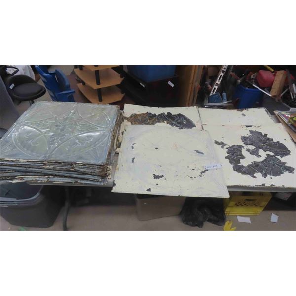 23pcs Tin Ceiling 24 1/2'' x 24 1/2'' 