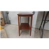 Image 2 : Wood End Table 24'' x 14'' x 24'' H 