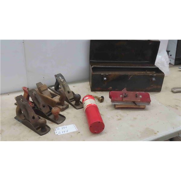 Tool Box, 4 Vintage Planers & More