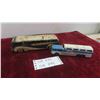 Image 1 : 2 Antique Diecast Greyhound Bus - Largest is 19'' x 2'' x 2 1/2'' 