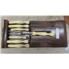 Image 2 : Wear Ever 6pce Carving Set , 5pce Knife Set with Butcher Block