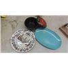 Image 3 : Oil Lamp, Vases, Vintage Rolling Pin, Crystal Creamer, Sugar, Planters & More 