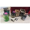 Image 3 : Vintage Remington Razor , Shaving Brushes, Rubber Stamp Ink with Boxes, 