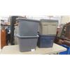 Image 1 : 4 Totes with Lids 