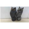Image 2 : 2 Plastic Owls 16'' Tall , 4 Wood Water Sprinklers