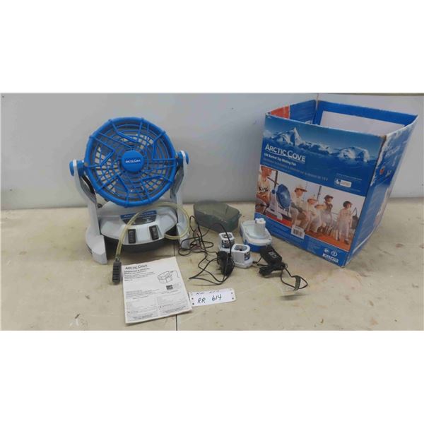 Artic Cove 18V Bucket Top Misting Fan with Manual , 1 Battery