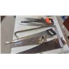 Image 2 : Carpentry Tools : Hand Saws , Mitre Box with Saw , Level, Circular Saw, Square