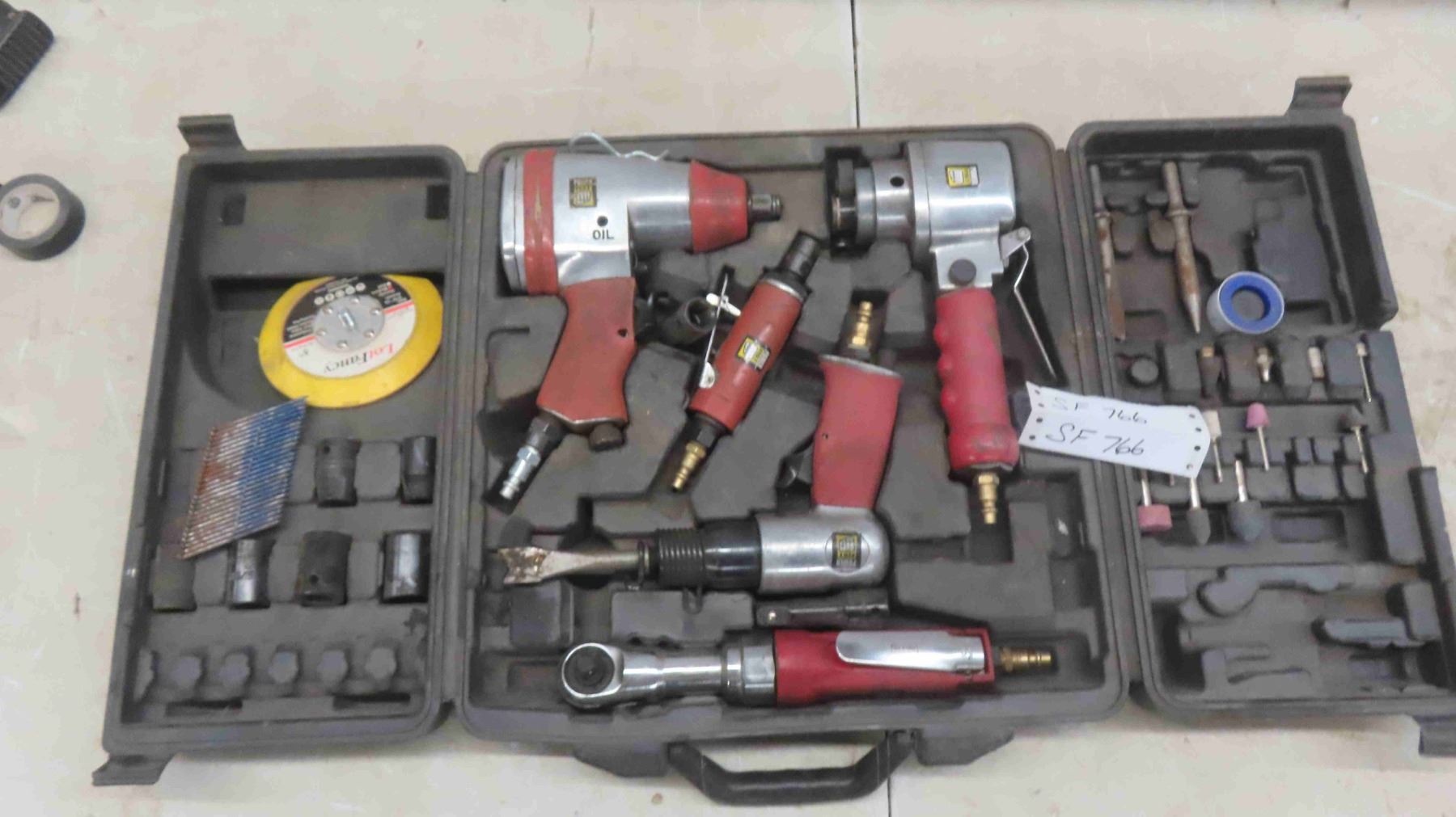 Powerfist Air Tool Set wuth Sockets , Router Bits & More