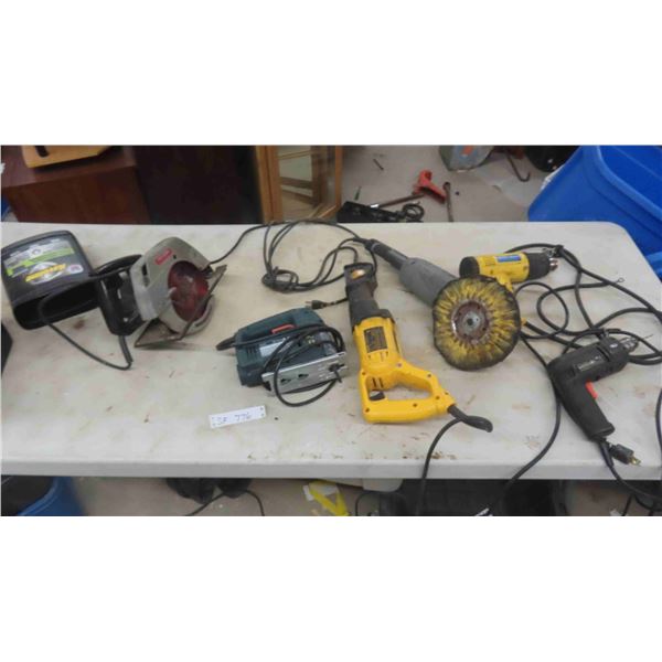 Power Tools: Circular Saw, Jigsaw, Reciprocating Drill, Heat Gun, Polisher/