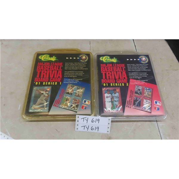 2 New Old Stock Major League Baseball Trivia Board Game Series