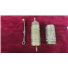Image 2 : c1800s Antique Heavy Brass Spice/Pepper Grinder Ornate Design 9'' Tall 