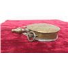 Image 2 : Early 1800s Brass Black Powder Rifle Powder Horn , Very Ornate 7 1/2'' 