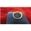 Image 2 : Sterling Silver & 10kt Gold Size 6 1/2 Ring Total Weight 2.3 Grams 