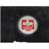 Image 2 : Vintage Calgary Cowboys WHA Official Game Puck Made in Czechoslovakia 