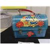 Image 2 : 1981 Spanach Denim Diner Metal Dome Lunch Box from Spain By Payva 
