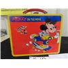 Image 2 : 1983 Vintage Mickey on the Move Metal Lunch Box from England by 
