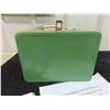 Image 2 : 1953 Thermos Green Generic Lunch Box with Narrow Roy Rogers Error Side 