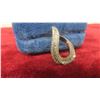 Image 8 : Stamped 10kt White Gold Ladies Looped Design Multi Stone Pendant